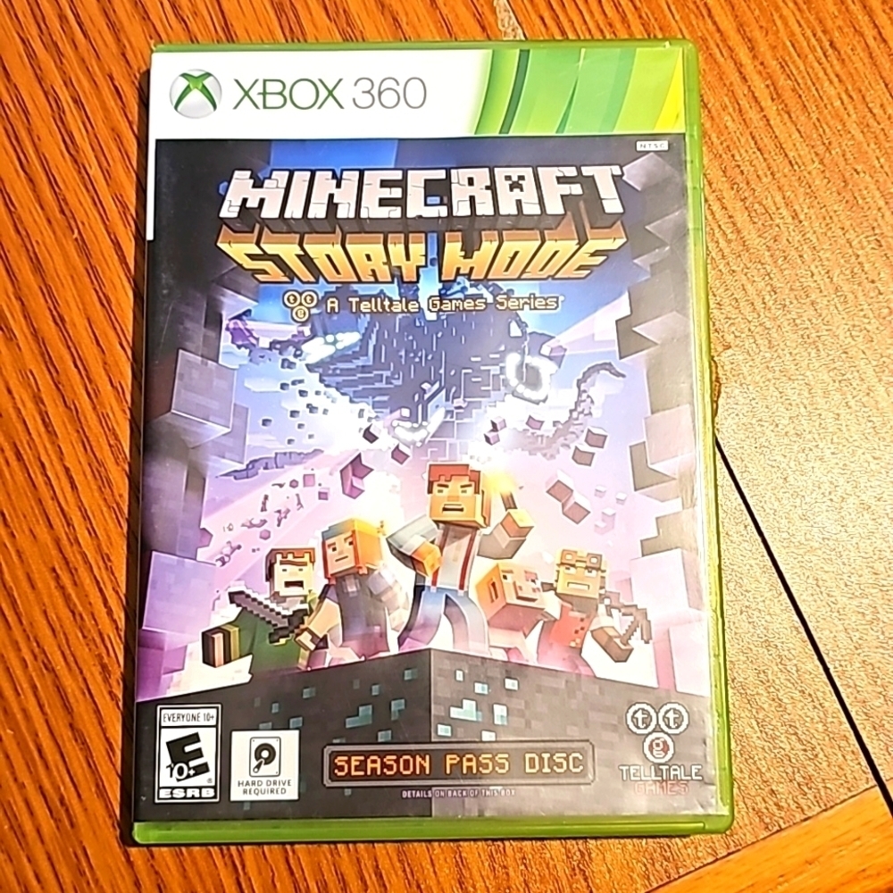 XBOX 360 MINECRAFT STORY MODE SEASON PASS DISC -USED NO BOOK